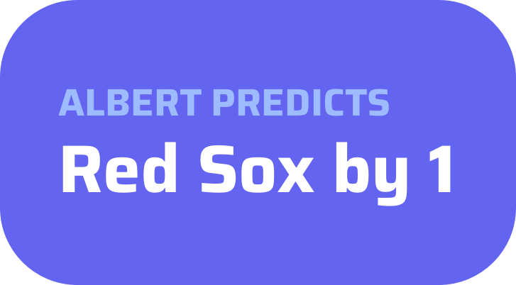 Albert Predicts Red Sox by 1