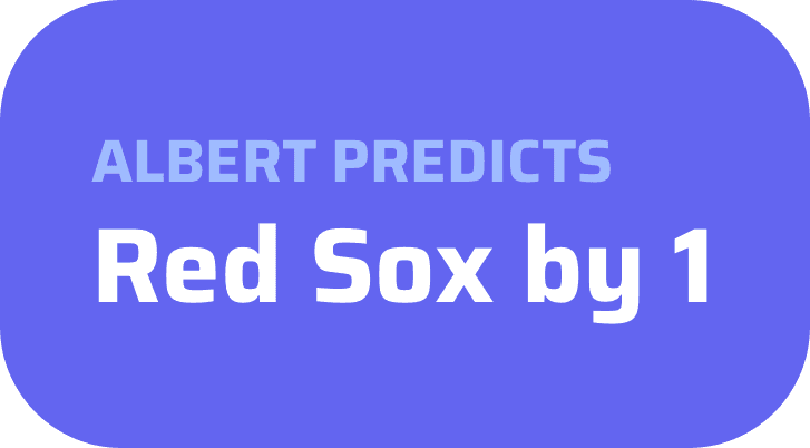 Albert Predicts Red Sox by 1